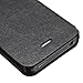 Ultra Slim leather flip Case Cover For Apple iPhone 4 4S black