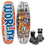 Kwik Tek World Industries Voo Doo Wakeboard with Mud Buddy Binding, 135cm