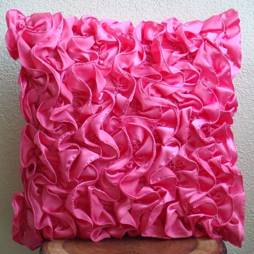 Best Vintage Fuchsia 24x24 Inches Large Throw Pillow Covers Satin