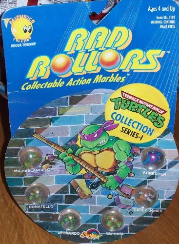 RAD ROLLORS Collectable Action Marbles - Teenage Mutant Ninja Turtles Collection Series 1