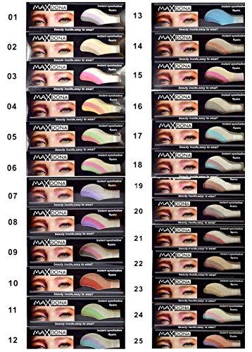 2 X Pair Magic Eyeshadow Instant Eyes Eye Shadow Temporary Transfer Sheet Sticker Make Up Makeup Tattoo Tatoo- Shade 13