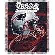 New England Patriots NFL Triple Woven Jacquard Throw (Spiral Series) (48x60")"
