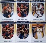 2011-12 Panini Hoops Indiana Pacers Team Set 6 Cards - Hansbrough, Granger, Collison, West, Stephenson, and Hill