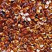 5mm Cup Facet Orange Metallic Hologram Reflective Rainbow Sequins Made in USA