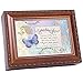 Cottage Garden Granddaughter Stole Our Hearts Woodgrain Inspirational Traditional Music Box Plays Friend in Jesus