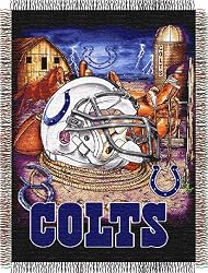 Indianapolis Colts Home Field Advantage Woven Tapestry Throw Blanket - NFL Football Fan Shop