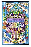 Grateful Dead Pinball Machine Tapestry 60x90 - Hanging Wall Art - Great for Apartments, Dorms, Homes, and Office