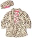 Kids Headquarters Baby-girls Infant Corduroy Outerwear Jacket, Brown leopard, 12 Months