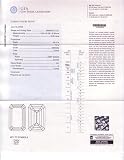 Certified Diamond (Emerald, Fair cut, .95 carats, G color, SI1 clarity)