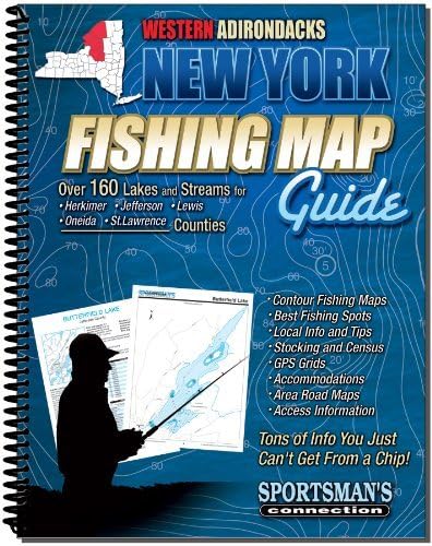 Western Adirondacks New York Fishing Map Guide by Sportsmans
