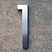 Modern House Number Aluminum Modern Font Number One