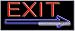 Exit Neon Sign