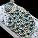 MYBAT IPHONE5HPCBKXTLDM3D617WP Premium Crystal 3D Diamante Case for iPhone 5 / iPhone 5S - 1 Pack - Retail Packaging - Turquoise Peacock
