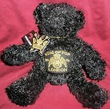 Michael Jackson: King of Pop Black Bear - Official "THIS IS IT" London Concert Tour Souvenir - Plush Teddy with Leather Tag and Gold Chain