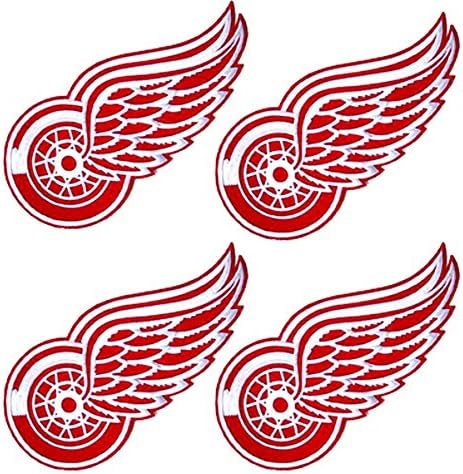4 lot Detroit RED Wings Hockey Nhl Jersey Jacket Sport Embroidered Iron on Patch