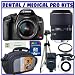 Dental-Medical Digital SLR OutFits: Canon EOS Rebel T1i 15.1 MP CMOS Digital SLR Camera [Body] + Sigma Flash Macro Ring EM-140 DG for Canon SLR Cameras + Sigma 105mm f/2.8 EX DG Medium Telephoto Macro Lens + Willoughby\'s Dental/Medical Accessory Bundle