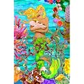 Madonna Mermaid Canvas Wall Art - 19x30"