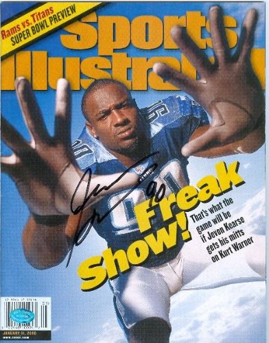 Autographed Kearse Photo - Sports Illustrated Magazine (Tennessee Titans) - Autographed NFL Photos
