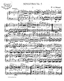 Mozart Piano Sonatina No. 5: Instantly download and print sheet music