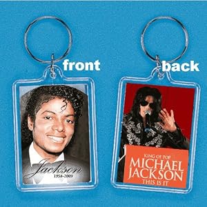 Michael Jackson Keychain 2x1 Collectible # 001 - King of Pop Tribute