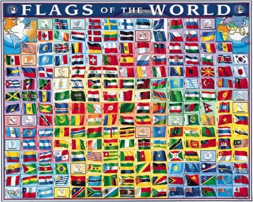 614FFJ8PG2L Flags of the World Jigsaw Puzzle 1000pc
