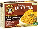 Annie's Homegrown Deluxe Whole Wheat Shells & Extra Cheesy Cheddar, 9.5-Ounce Boxes (Pack of 12)