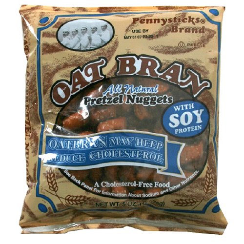 Pennysticks Pretzel Nuggets, Oat Bran, 5-Ounce Bags (Pack of 24) by Pennysticks