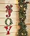 Joy Christmas Door or Wall Hanger Decoration