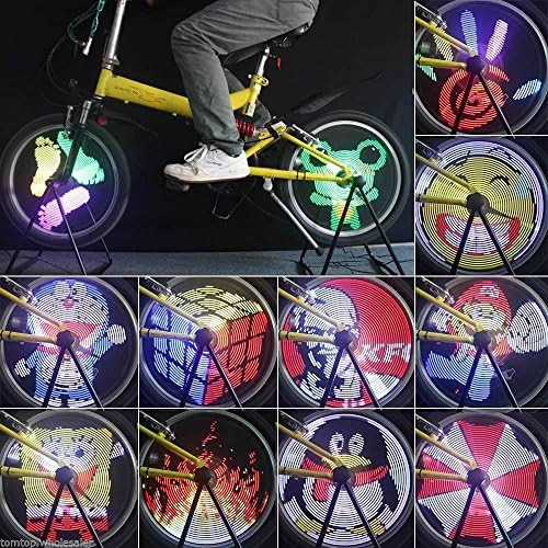 Bicycle Light Set Led 96 RGB Leds Cycling Anti-shock Spoke Light Color Changing Bicycle Wheel Light Bicycle Headlight