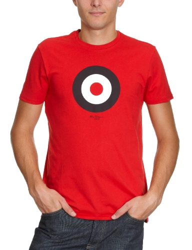 Ben Sherman Herren T-Shirt MB00022S, Gr. 56 (XXL), Rot (new target red 72W) Preisvergleich