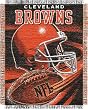 Cleveland Browns Spiral Series Jacquard Throw Blanket - NFL Football Fan Shop Team Merchandise