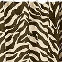 Zebra Brown Shower Curtain - Brown (72x72")
