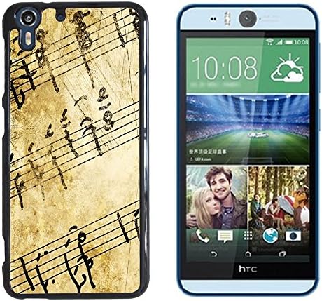 Treble Clef Music Colorful Printed Hard Protective Back Case Cover Shell Skine For HTC Desire EYE M910x