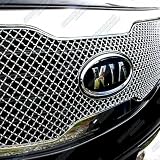 2011-2012 Kia Sportage Stainless Steel Chrome X Mesh Grille Grill Bolton Insert by APS