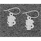 LogoArt Florida State Seminoles Sterling Silver Team Font 3/8 Dangle Earrings