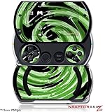 PSPgo Skin and Screen Protector Kit - Alecias Swirl 02 Green fits Sony PSP  ....