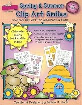 Spring & Summer Clip Art Smiles: Creative Clip Art for Classroom & Home with CDROM