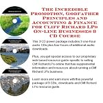The Incredible Promotion, Godfather Principles and Accounting & Finance for Cliff Richard LPs On-line Businesses 3 CD Course book cover