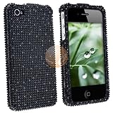 iPhone 4 Full Diamond Case - Black Diamante (AT&T and Verizon)