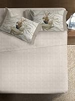 Ipersan Juego De Sábanas Fine-Art Bunnies in Love (Beige)