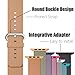 MXY Apple Watch Band, 2016 Fine Woven Nylon Strap Replacement Wrist Classic Bracelet (38MM- Gold/Red)