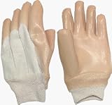 C.R. LAURENCE 10 CRL Knit Wrist Smooth Natural Rubber Palm Gloves