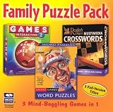 Family Puzzle Pack 3-in-1  (Crosswords, Word Puzzles, Games)