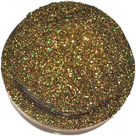 Calavera Cosmetics 24K Gold Glitter For Eyeshadow / Eye Shadow / Eyes / Face / Lips / Nails Makeup Glitter Dust Shimmer - Compare to NYX - HolographicLoose Cosmetic Glitter / Nail Art (Loki)