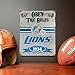 Party Animal NFL Detroit Lions Embossed Metal Sign