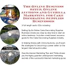 The Online Business Setup, Online Auctions, Guerilla Marketing for Cake Decorating... by J Bowman J Orr