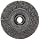 Weiler Trulock Narrow Face Wire Wheel Brush, Threaded Hole, Steel, Crimped Wire, 4" Diameter, 0.014" Wire Diameter, 5/8-11" Arbor, 7/8" Bristle Length, 1/2" Brush Face Width, 14000 rpm