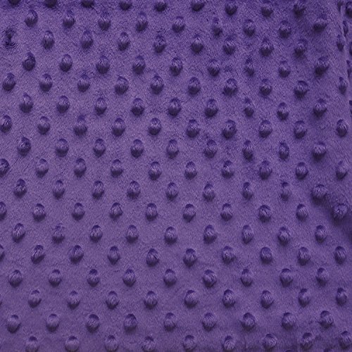 Minky Snuggle Dimple Dot 60 Inch Fabric By the Yard (F.E.Â®) (Purple)