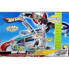 Hot Wheels Drop Force Track Set with 1:64 Scale Car