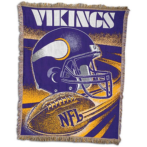 Vikings Northwest NFL Jacquard Spiral Throw Cheap